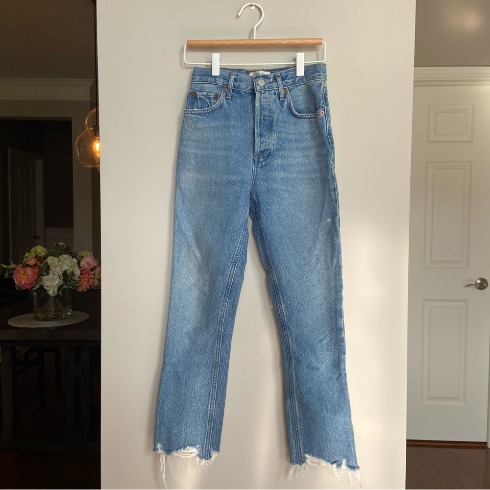 Agolde RILEY Straight Leg Jeans, 100% Cotton,  Size 23